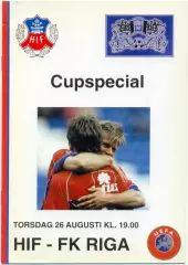 ХЕЛЬСИНГБОРГ – ФК РИГА 26.08.1999, кубок УЕФА, квалификационный раунд.
