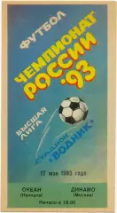 ОКЕАН Находка – ДИНАМО Москва 17.05.1993.