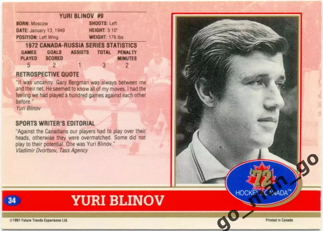 Yuri Blinov / Юрий Блинов (USSR). Future Trends Canada '72 1991-1992, №34. 1