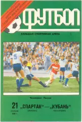 СПАРТАК Москва – КУБАНЬ Краснодар 21.04.1992.