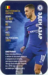 Эден Азар (Челси Лондон Англия). Top Trumps. Звёзды мирового футбола 2018.