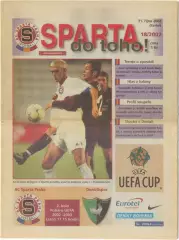 СПАРТА Прага Чехия – ДЕНИЗЛИСПОР Турция 31.10.2002, кубок УЕФА, второй раунд.