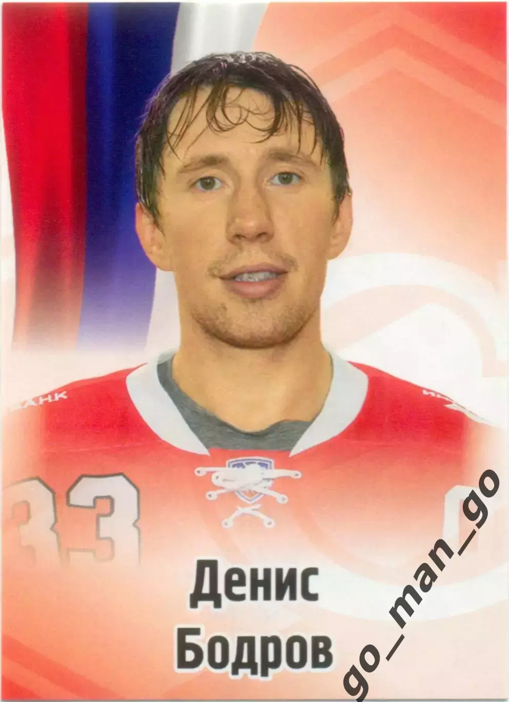 Денис Бодров (Спартак Москва). SeReal КХЛ 2012-2013, №265.