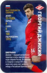 Георгий Джикия (Спартак Москва). Top Trumps. Звезды мирового футбола 2018.