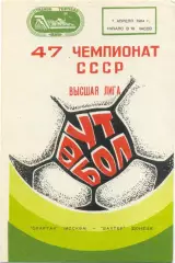 СПАРТАК Москва – ШАХТЕР Донецк 01.04.1984.