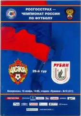 ЦСКА Москва – РУБИН Казань 16.11.2008.