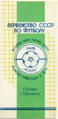 РАФ Елгава – ИСКРА Смоленск 13.06.1988.