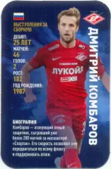 Дмитрий Комбаров (Спартак Москва). Top Trumps. Звезды мирового футбола 2018.