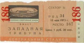 СПАРТАК Москва – ДИНАМО Москва 15.05.1973.