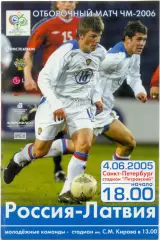 РОССИЯ сборная – ЛАТВИЯ сборная 04.06.2005, Чемпионат мира. СЛУЖЕБНАЯ.