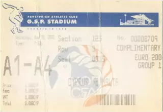 КИПР сборная – МАЛЬТА сборная 20.11.2002, Чемпионат Европы, квалификация.