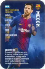 Лионель Месси (Барселона Испания). Top Trumps. Звёзды мирового футбола 2018.