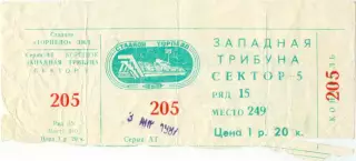 ТОРПЕДО Москва – ДИНАМО Москва 03.04.1987.