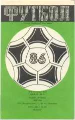 СКА Ростов-на-Дону – КОЛОС Никополь 29.04.1986.