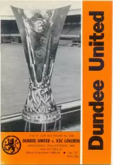 ДАНДИ ЮНАЙТЕД Шотландия – ЛОКЕРЕН Бельгия 22.10.1980, Кубок УЕФА, 1/16 финала.