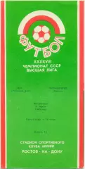 СКА Ростов-на-Дону – ЧЕРНОМОРЕЦ Одесса 21.04.1985.