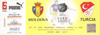МОЛДАВИЯ сборная – ТУРЦИЯ сборная 08.09.1999, Чемпионат Европы, квалификация.