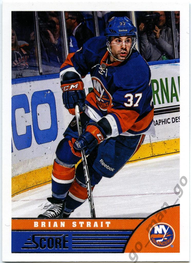 Brian Strait (New York Islanders). Panini Score 2013-2014, № 322.