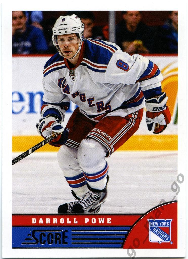 Darroll Powe (New York Rangers). Panini Score 2013-2014, № 342.
