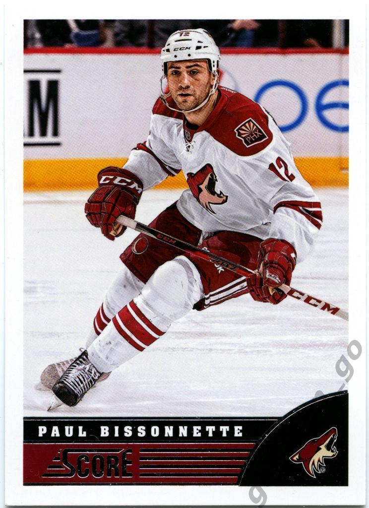 Paul Bissonnette (Arizona Coyotes). Panini Score 2013-2014, № 397.