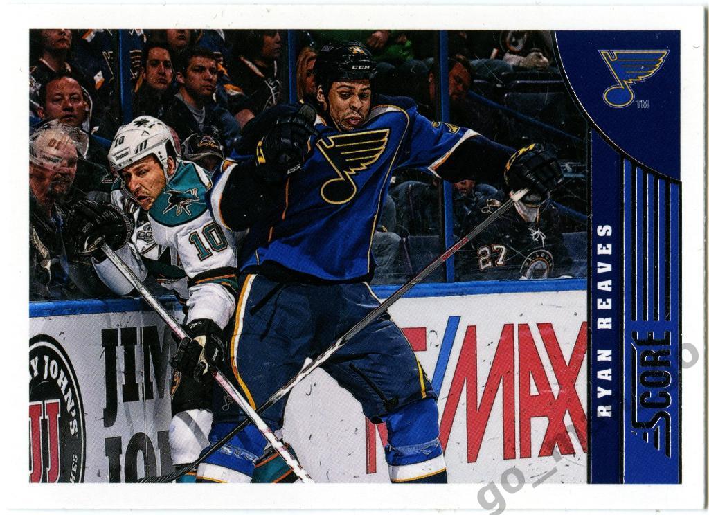 Ryan Reaves (St. Louis Blues). Panini Score 2013-2014, № 453.