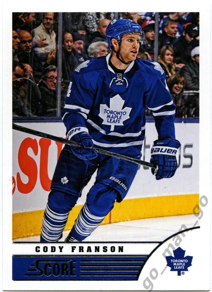 Coby Franson (Toronto Maple Leafs). Panini Score 2013-2014, № 492.
