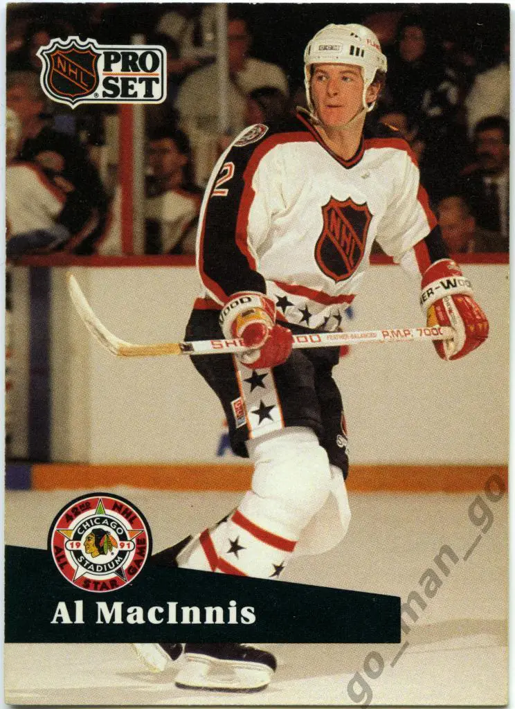 Al MacInnis (Calgary Flames). Pro Set 1991-1992, № 275.