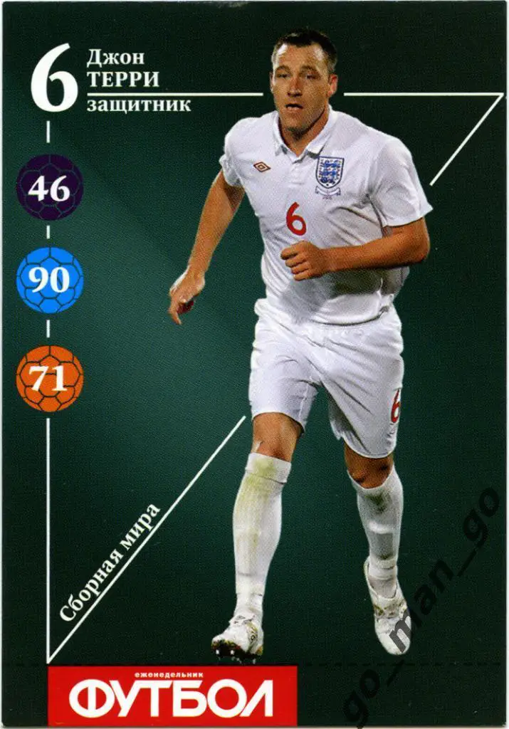 Джон Терри (сборная мира). Еженедельник «Футбол», 2013. № 6.