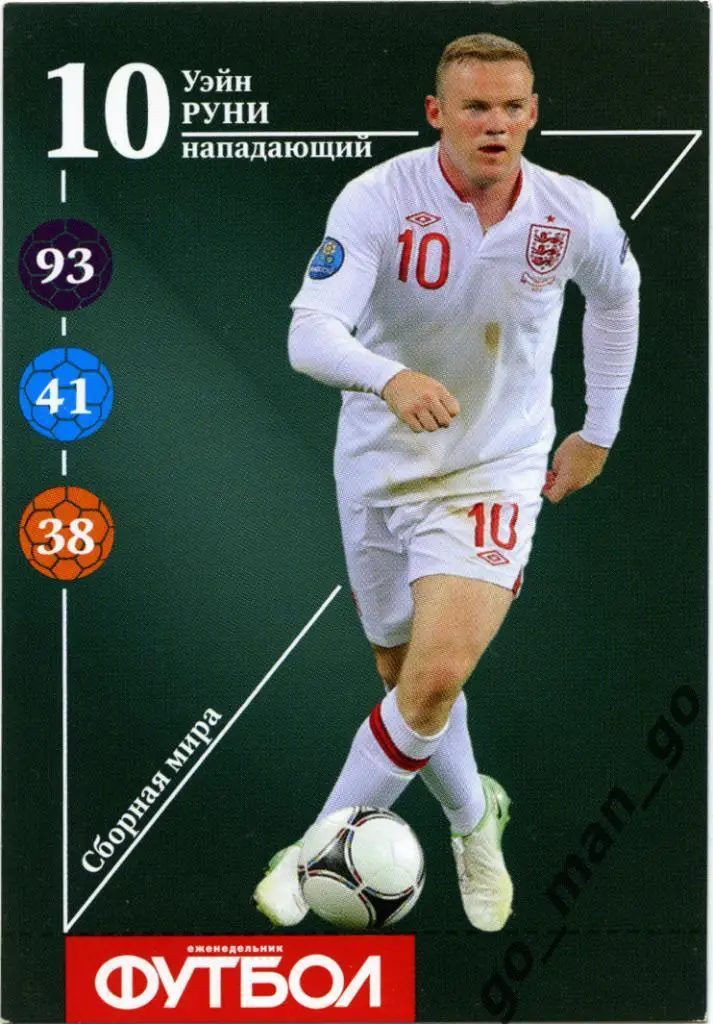 Уэйн Руни (сборная мира). Еженедельник «Футбол», 2013. № 10.