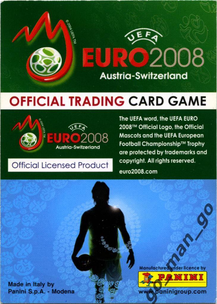 Maniche (Portugal). Panini, Euro-2008, Card game, № 93. 1