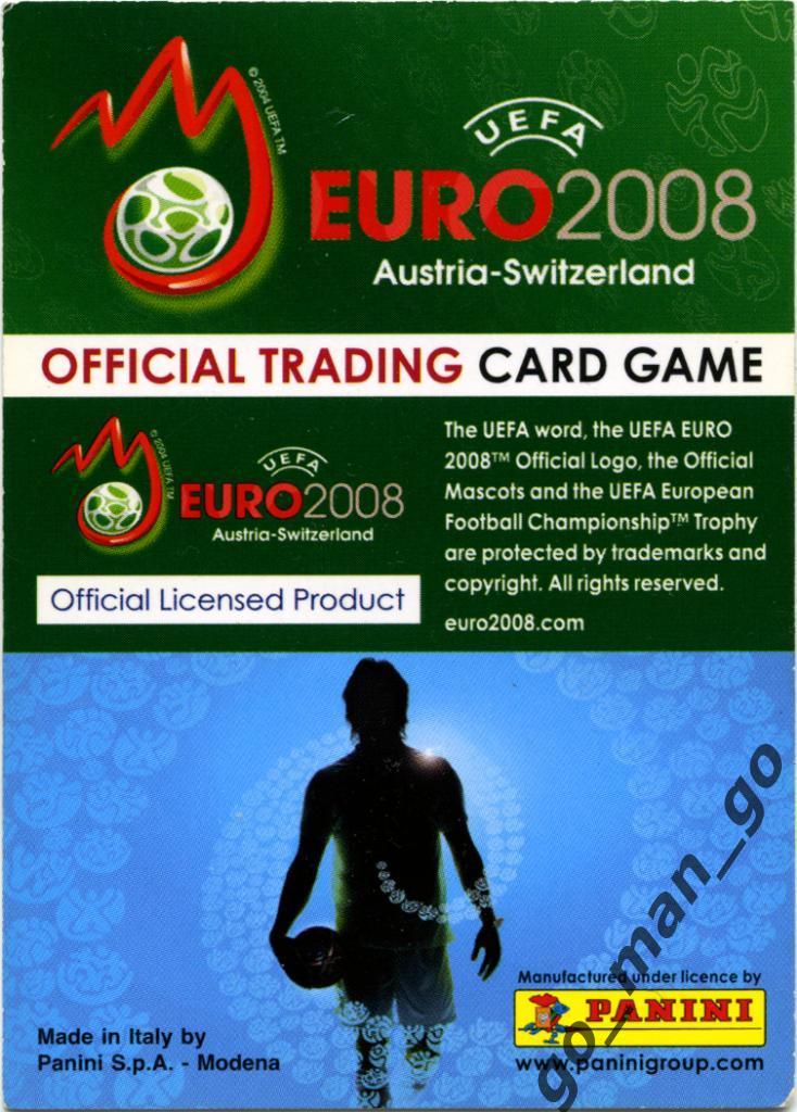 Alberto Gilardino (Italia). Panini, Euro-2008, Card game, № 167. 1