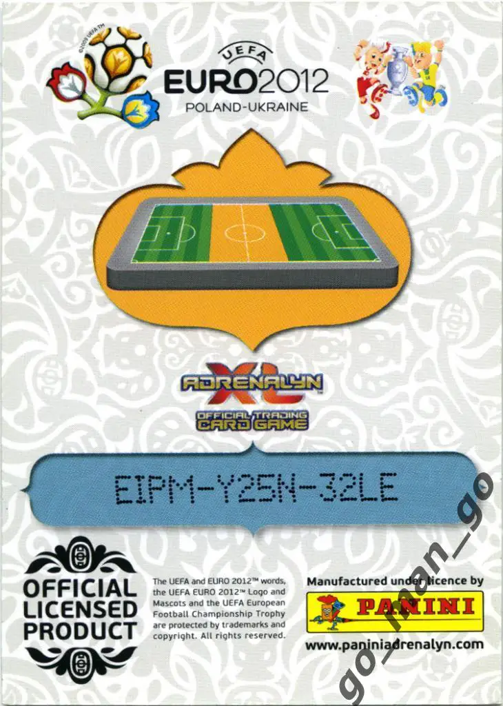 Glenn Whelan (Republic of Ireland). Panini, Euro-2012, Adrenalyn XL. 1
