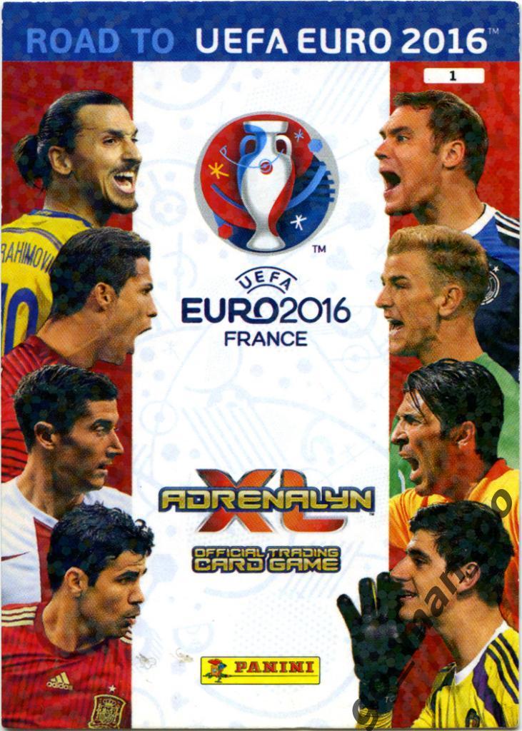 Checklist. Panini, Road to Euro-2016, Adrenalyn XL.