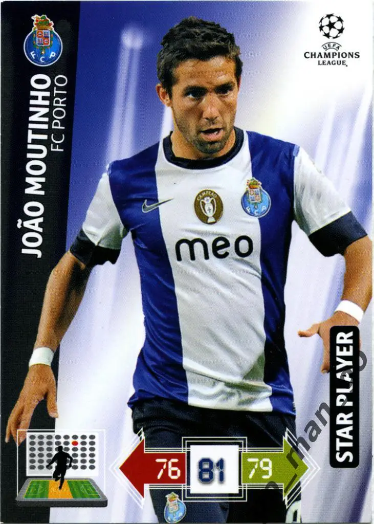 Joao Moutinho (FC Porto). Panini, Champions League-2012/2013, Adrenalyn XL.