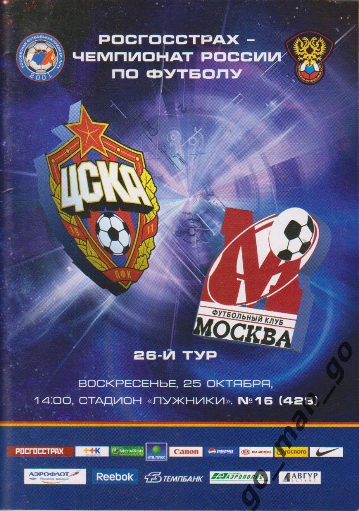 ЦСКА Москва – ФК МОСКВА 25.10.2009.