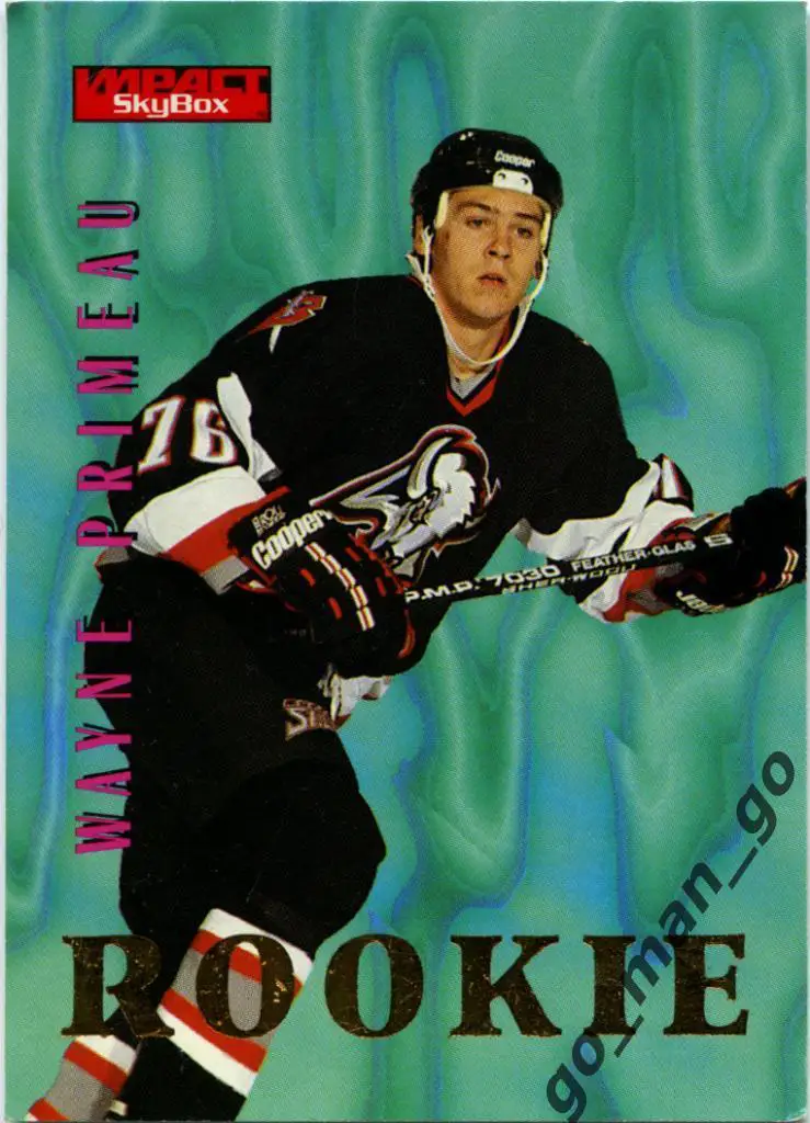 Wayne Primeau (Buffalo Sabres). SkyBox Impact 1996-1997, Rookie, № 156.