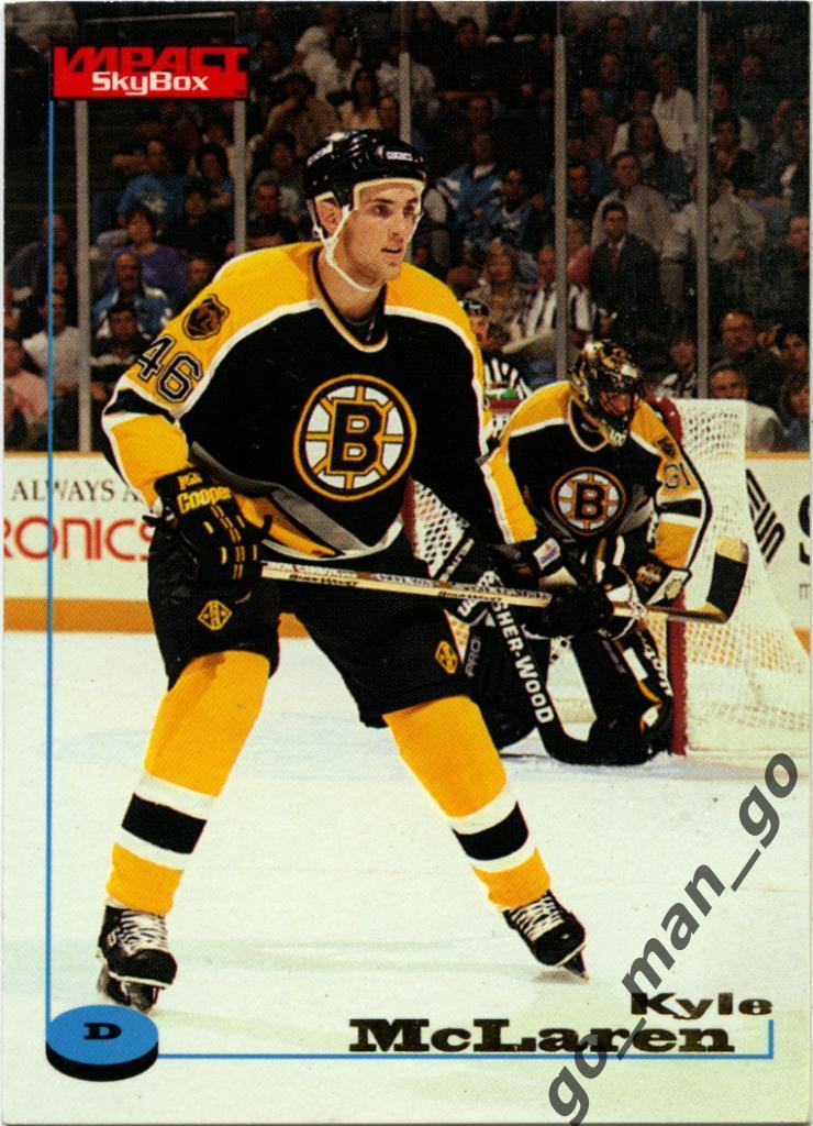 Kyle McLaren (Boston Bruins). SkyBox Impact 1996-1997, № 6.