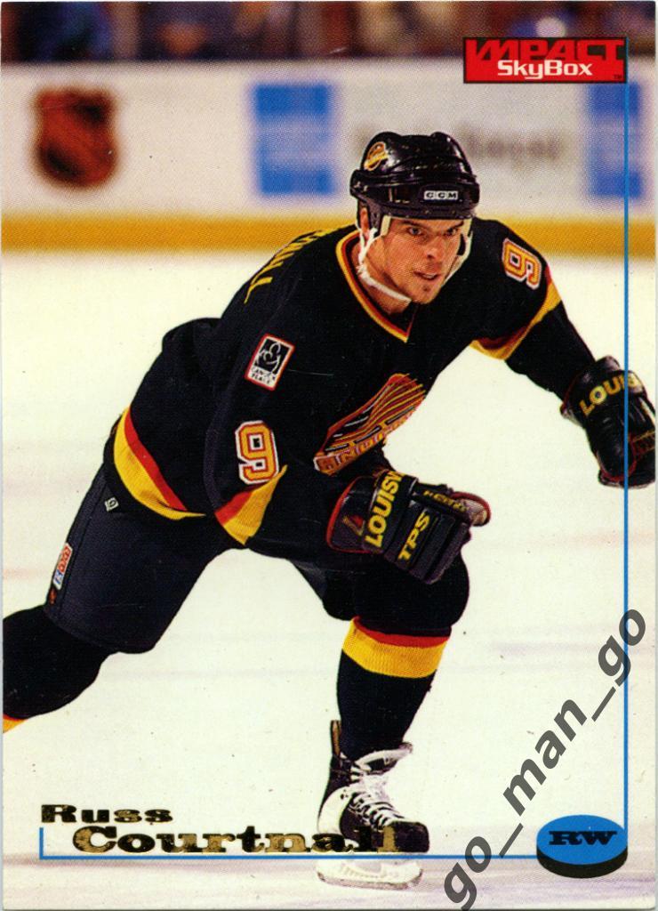 Russ Courtnall (Vancouver Canucks). SkyBox Impact 1996-1997, № 132.