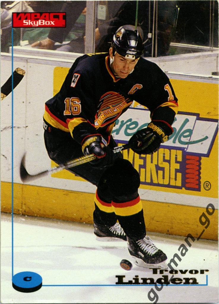 Trevor Linden (Vancouver Canucks). SkyBox Impact 1996-1997, № 133.