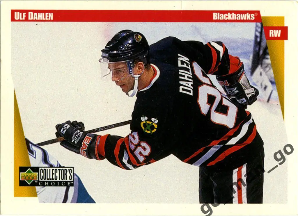 Ulf Dahlen (Chicago Blackhawks). Upper Deck Collector's Choice 1997-1998, № 48.