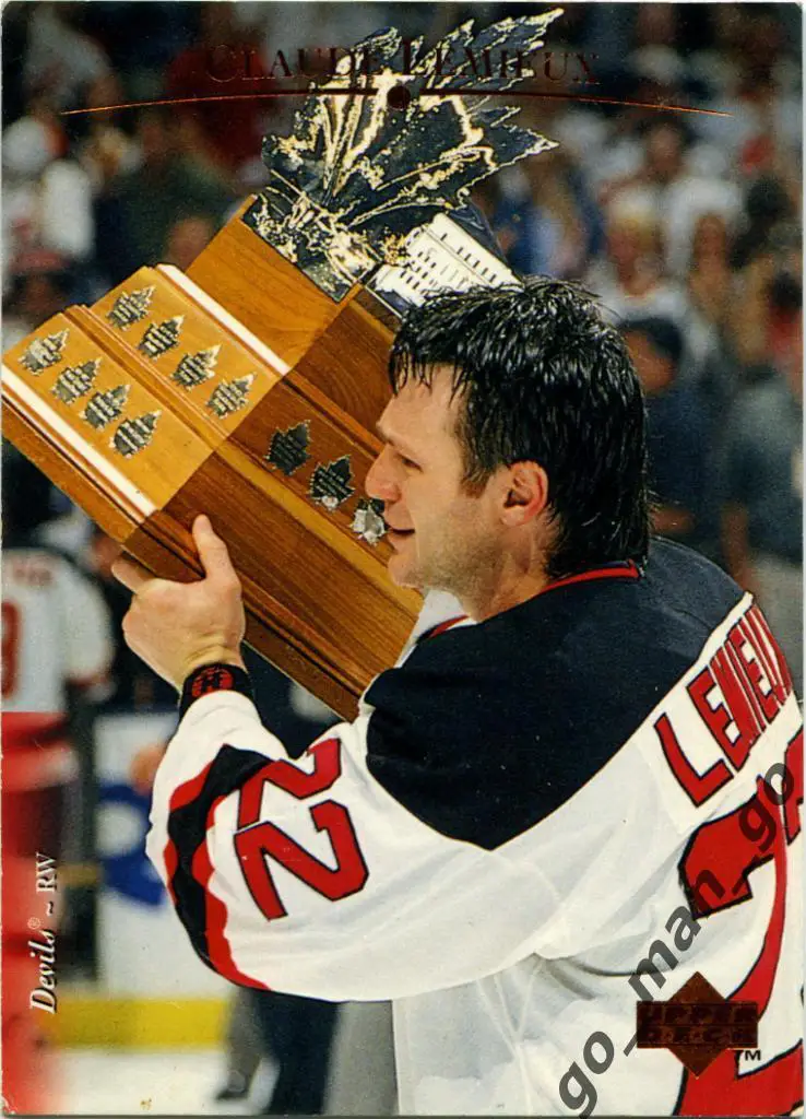 Claude Lemieux (New Jersey Devils). Upper Deck NHL 1995-1996, № 44.