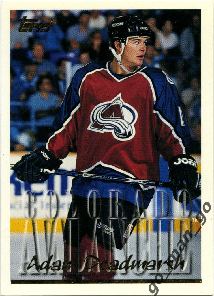 Adam Deadmarsh (Colorado Avalanche). Topps NHL 1995-1996, № 288.