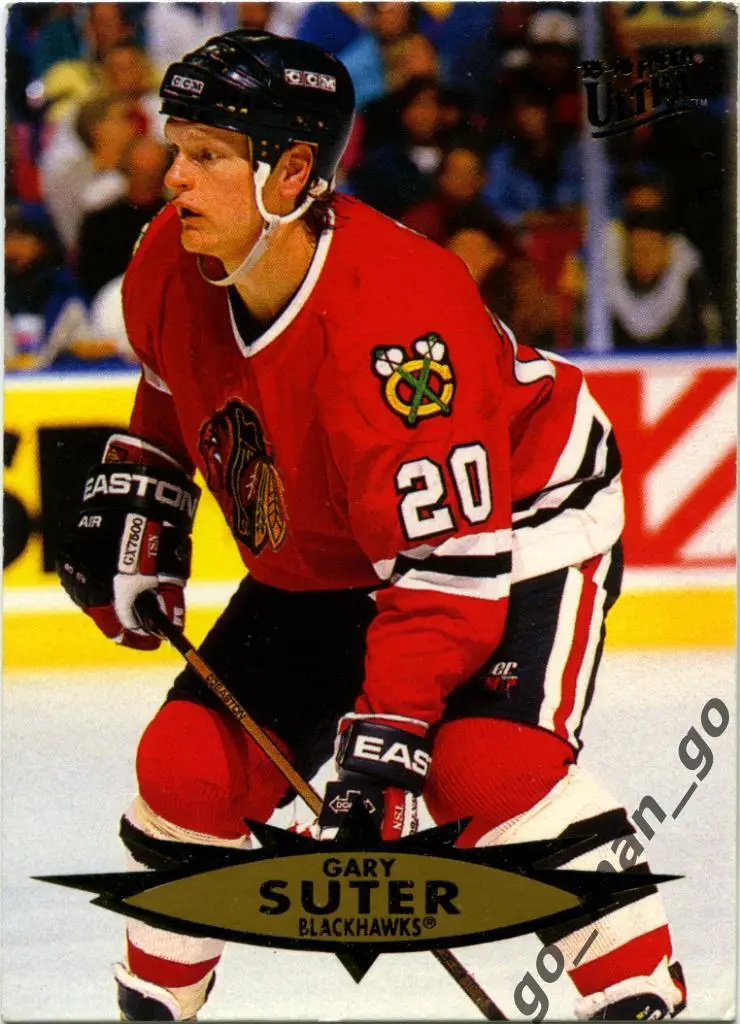 Gary Suter (Chicago Blackhawks). Fleer Ultra 1995-1996, № 36.