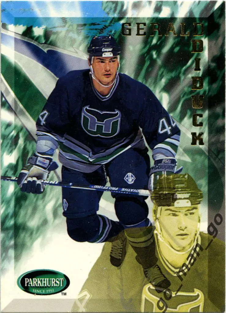 Gerald Diduck (Hartford Whalers). Parkhurst International 1995-1996, № 368.
