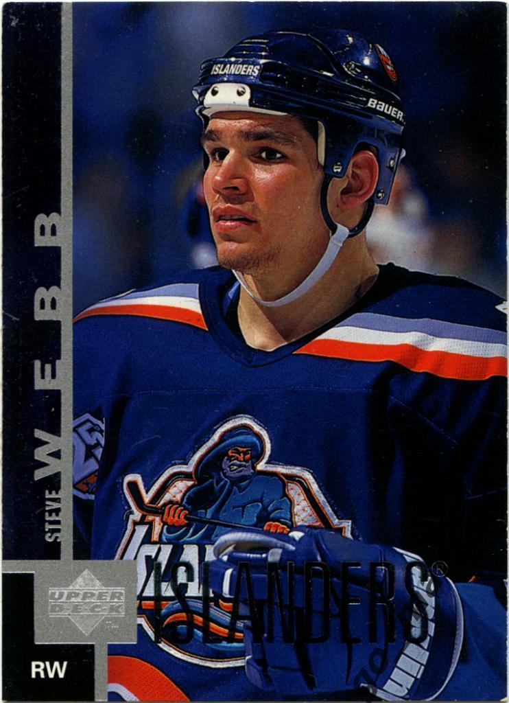 Steve Webb (New York Islanders). Upper Deck NHL 1997-1998, № 308.