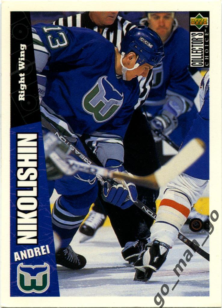 Andrei Nikolishin Андрей Николишин Hartford Whalers. Upper Deck 1996-1997 № 114.