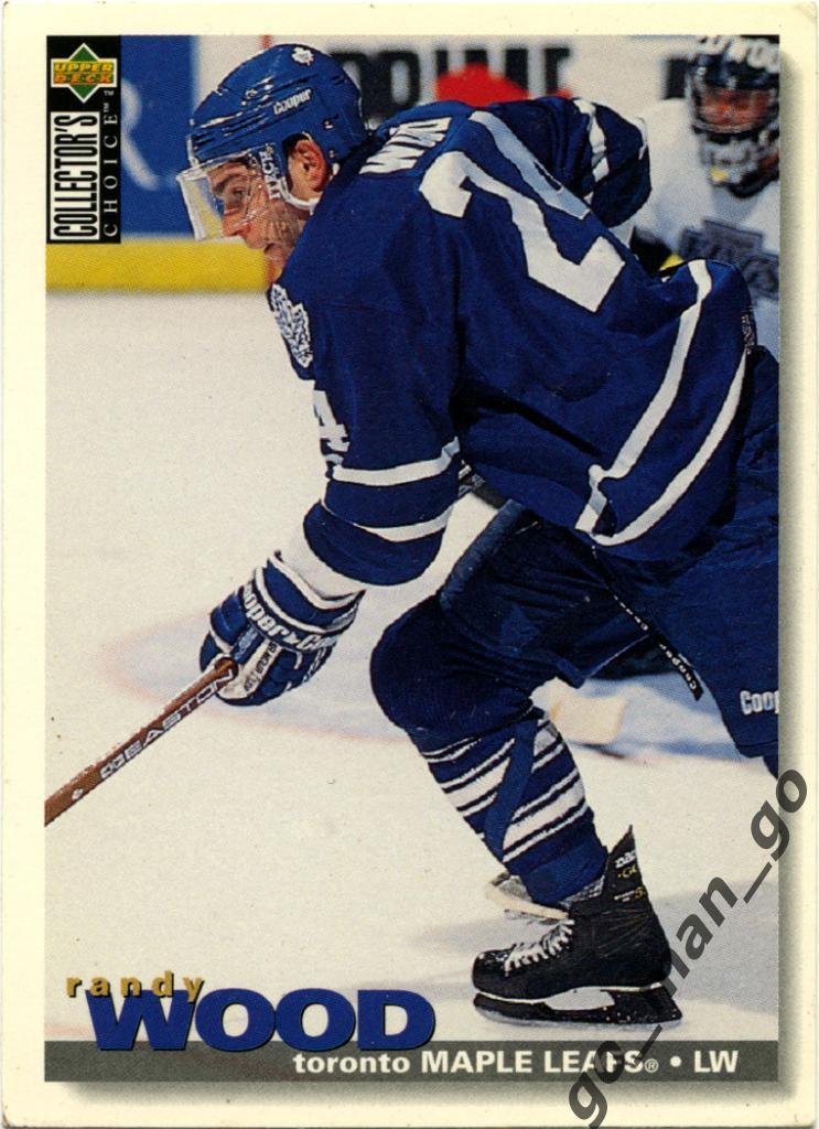 Randy Wood (Toronto Maple Leafs). Upper Deck Collector's Choice 1995-1996, № 74.