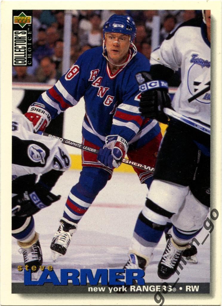 Steve Larmer (New York Rangers). Upper Deck Collector's Choice 1995-1996, № 154.