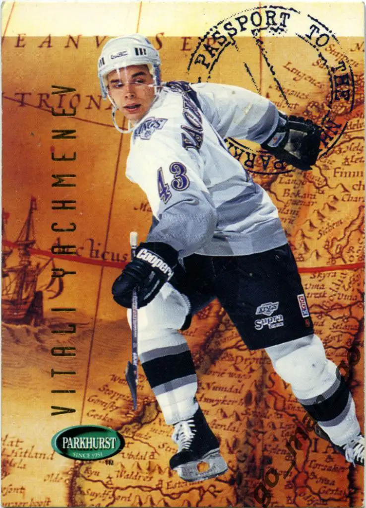 Vitali Yachmenev Виталий Ячменев Los Angeles Kings Parkhurst Inter 1995-1996 506