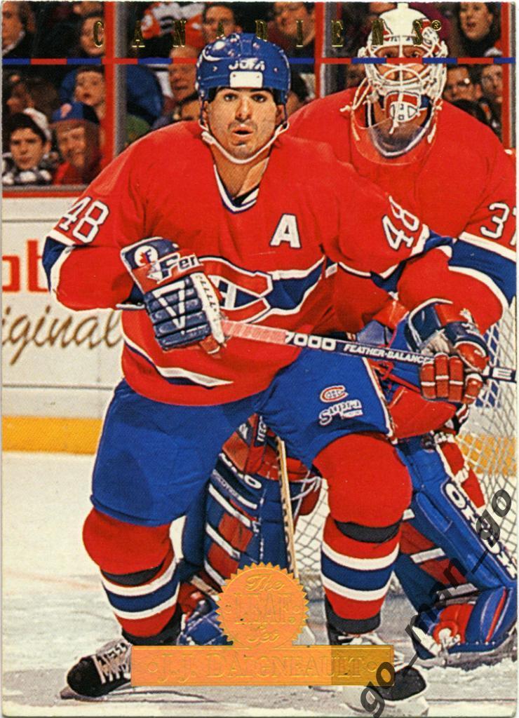 J J Daigneault (Montreal Canadiens). Leaf NHL 1994-1995, № 407.